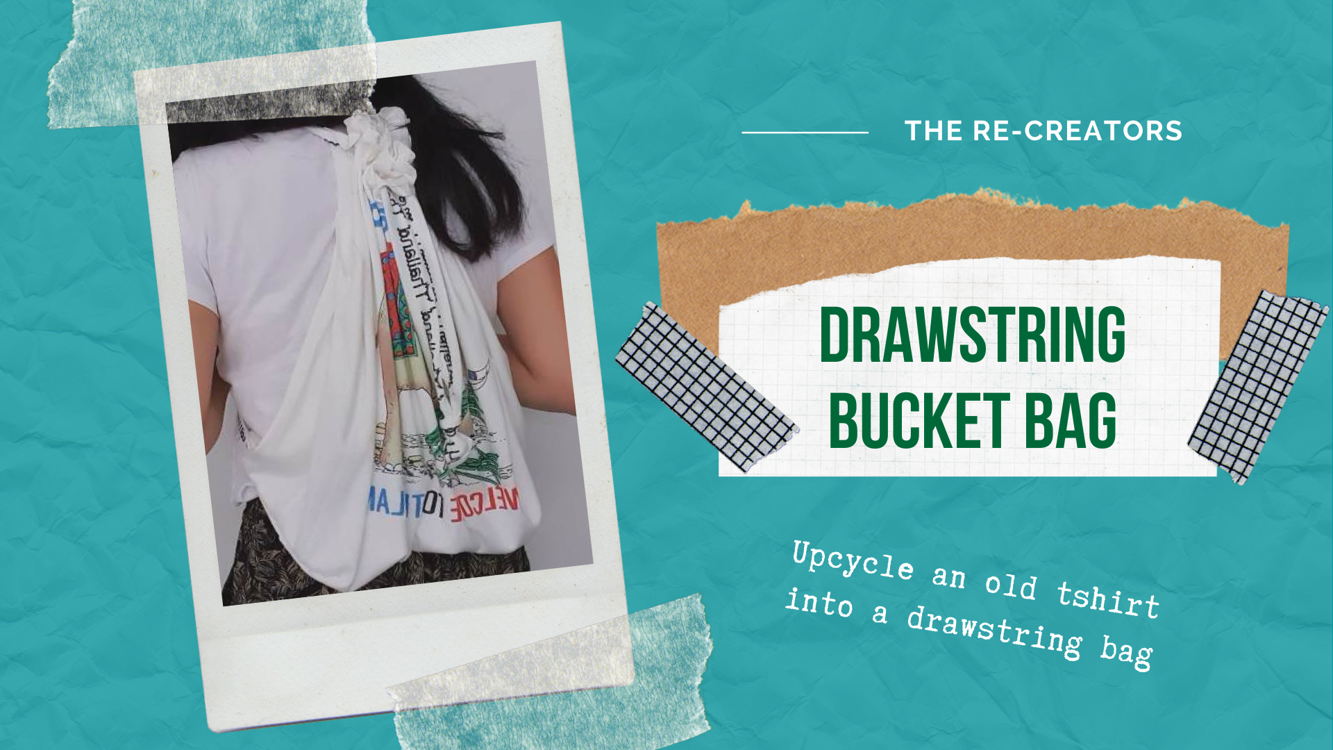 Drawstring Bucket Bag