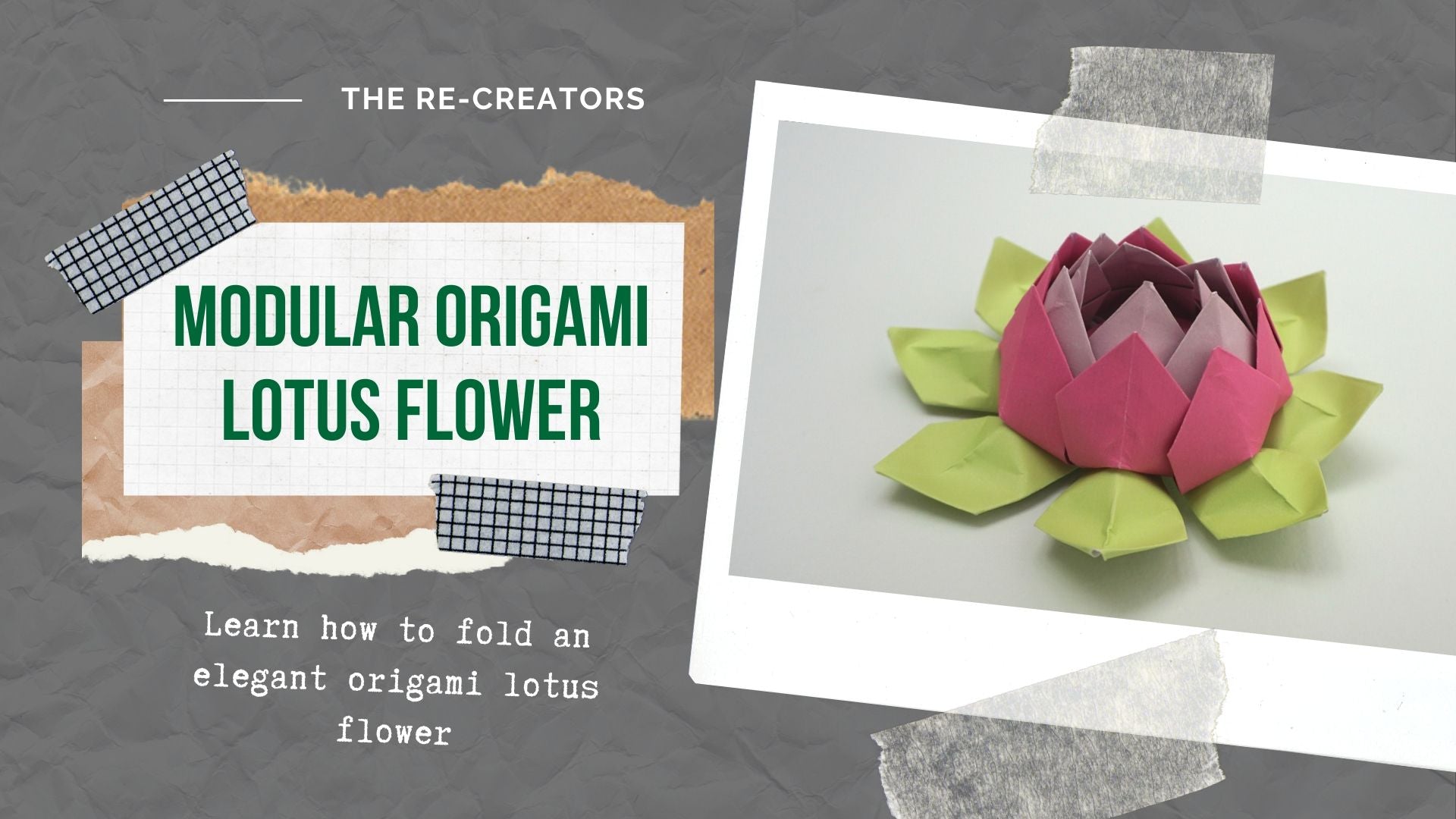 Modular Origami Lotus FLower