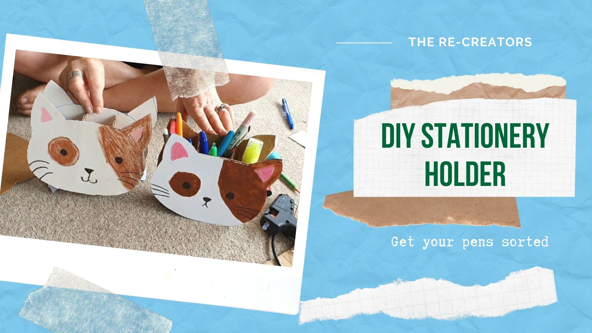 DIY Upcycled Stationery Holder