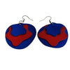 Bright Fabric 'Splodge' Earrings