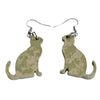 Cat Silhouette Wooden Earrings