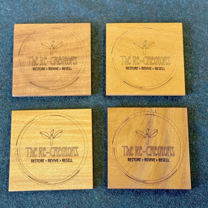 Branded Native Timber Coasters