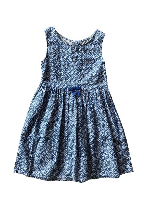 Blue kid's dress, ethical and hand made