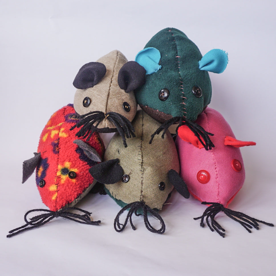DIY Upcycle Mouse Toy Sewing Kit