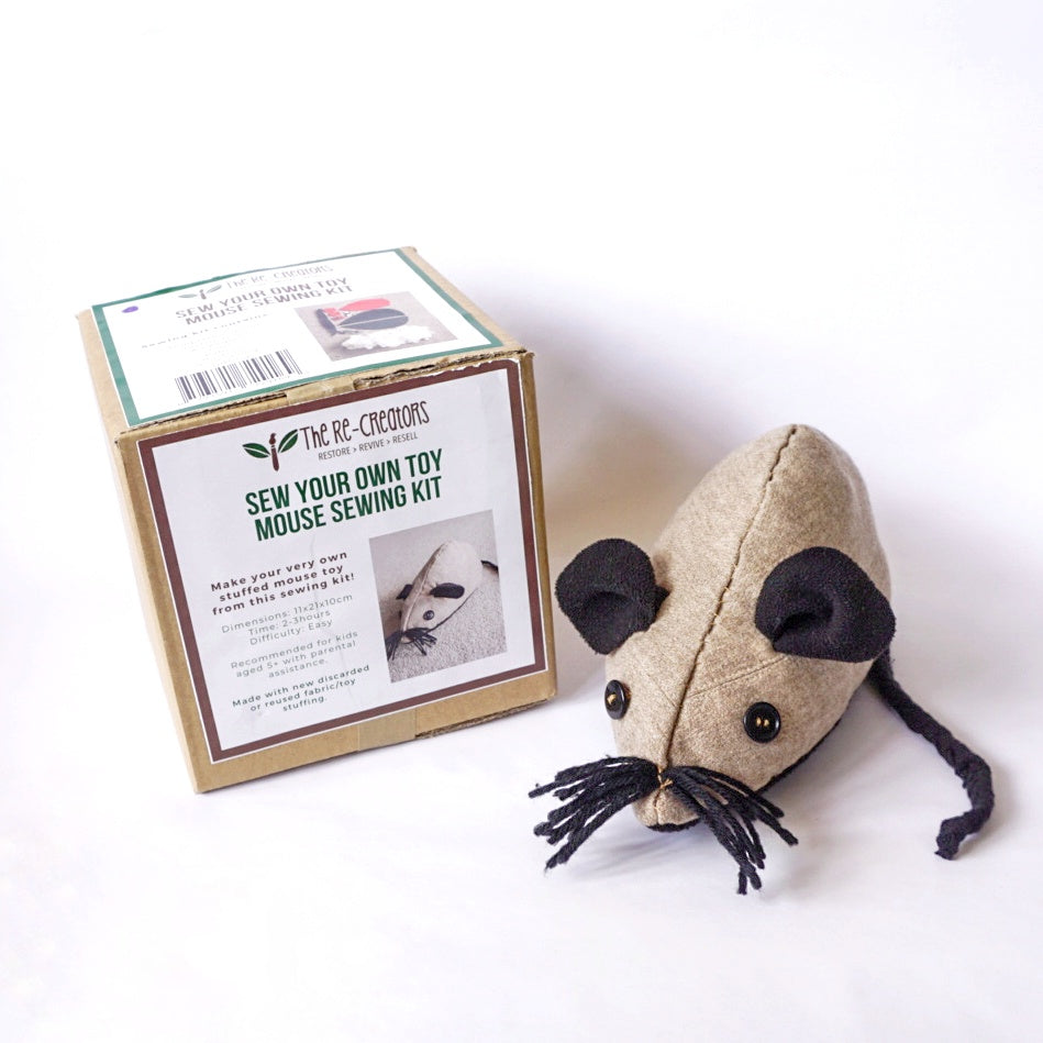 DIY Upcycle Mouse Toy Sewing Kit